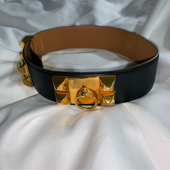 👋🏾SOLD👋🏾 Hermès COLLIER DE CHIEN calfskin belt - Picture 7 of 12
